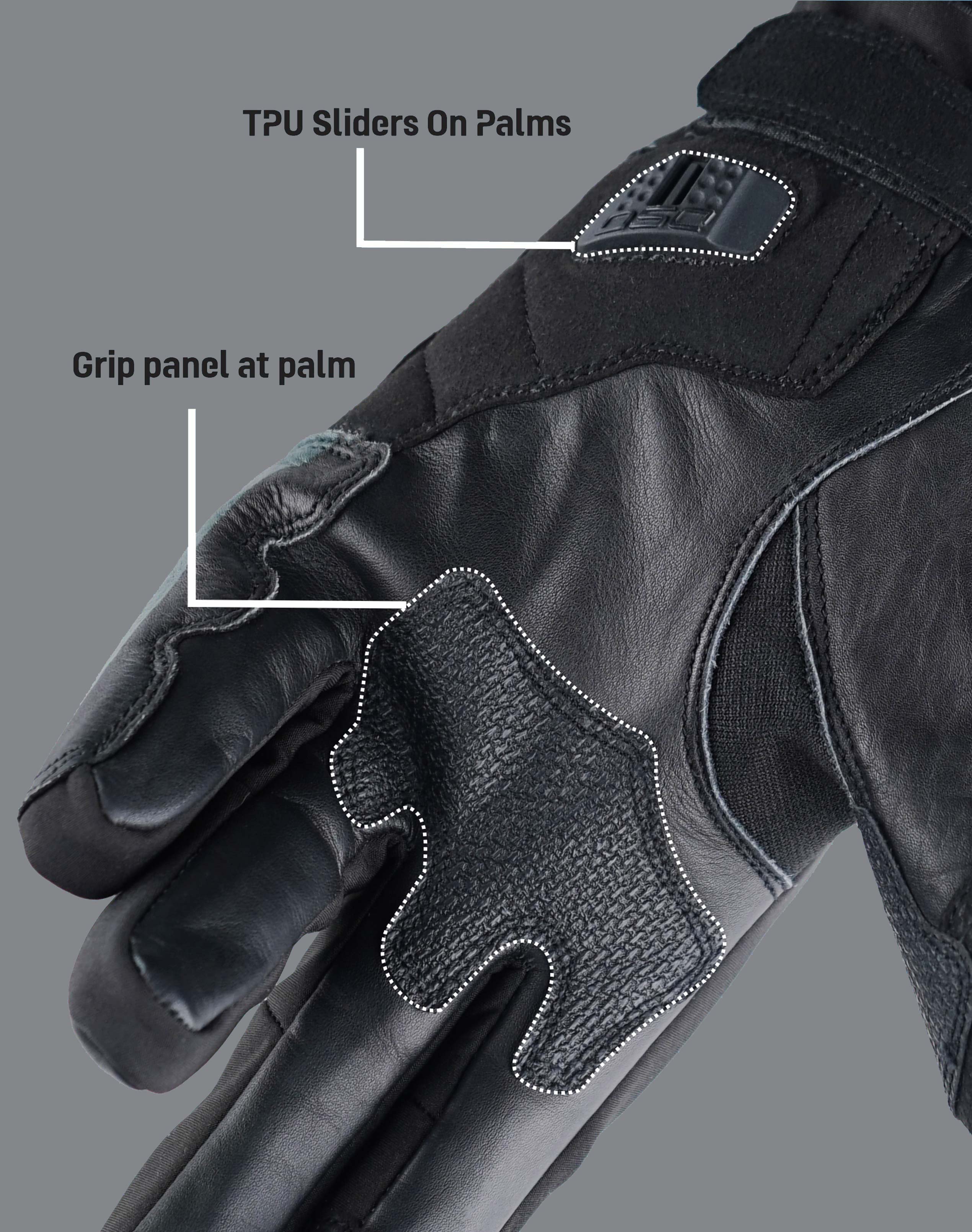 DSG Hydro V2 Riding Gloves Black Yellow Fluo