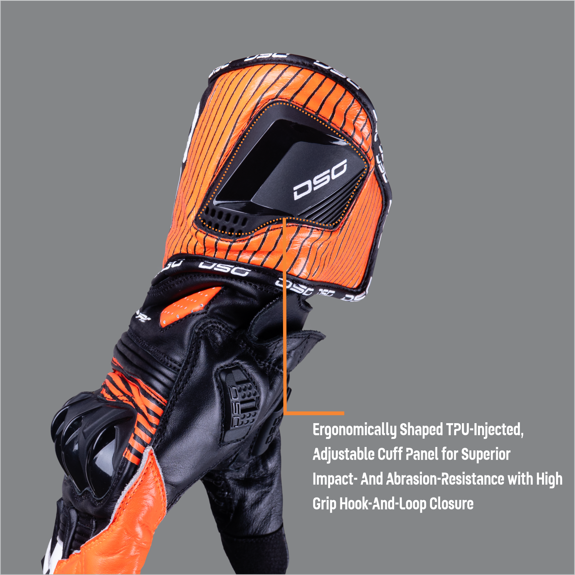 DSG Race Pro V1 Riding Gloves Red