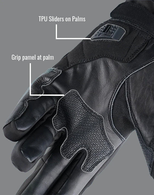 DSG Hydro V2 Riding Gloves Black Yellow Fluo