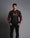 DSG Race Pro Sport Riding Jacket in Black Red – front view