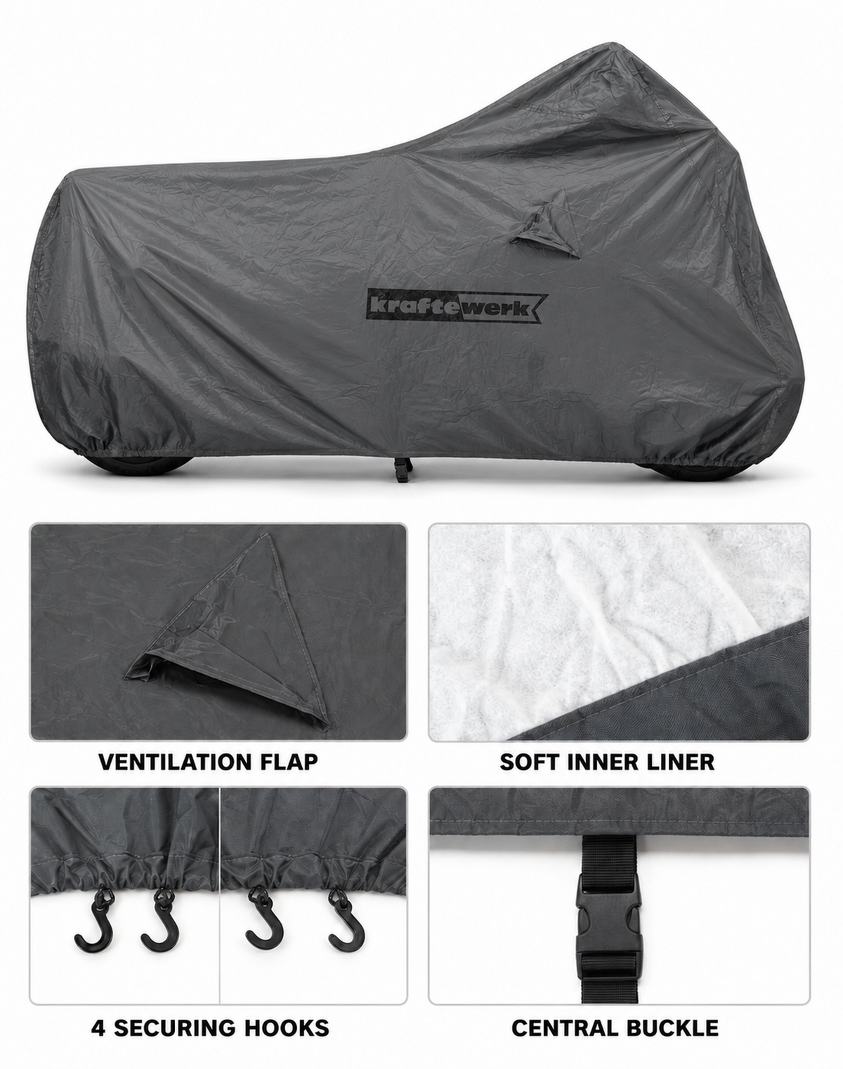 Kraftewerk Motorcycle Cover: LARGE