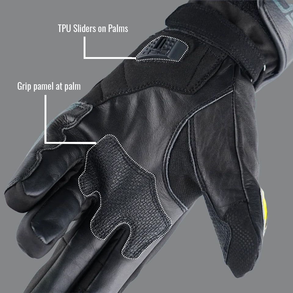 DSG Hydro V2 Riding Gloves Black Yellow Fluo planetdsg.com